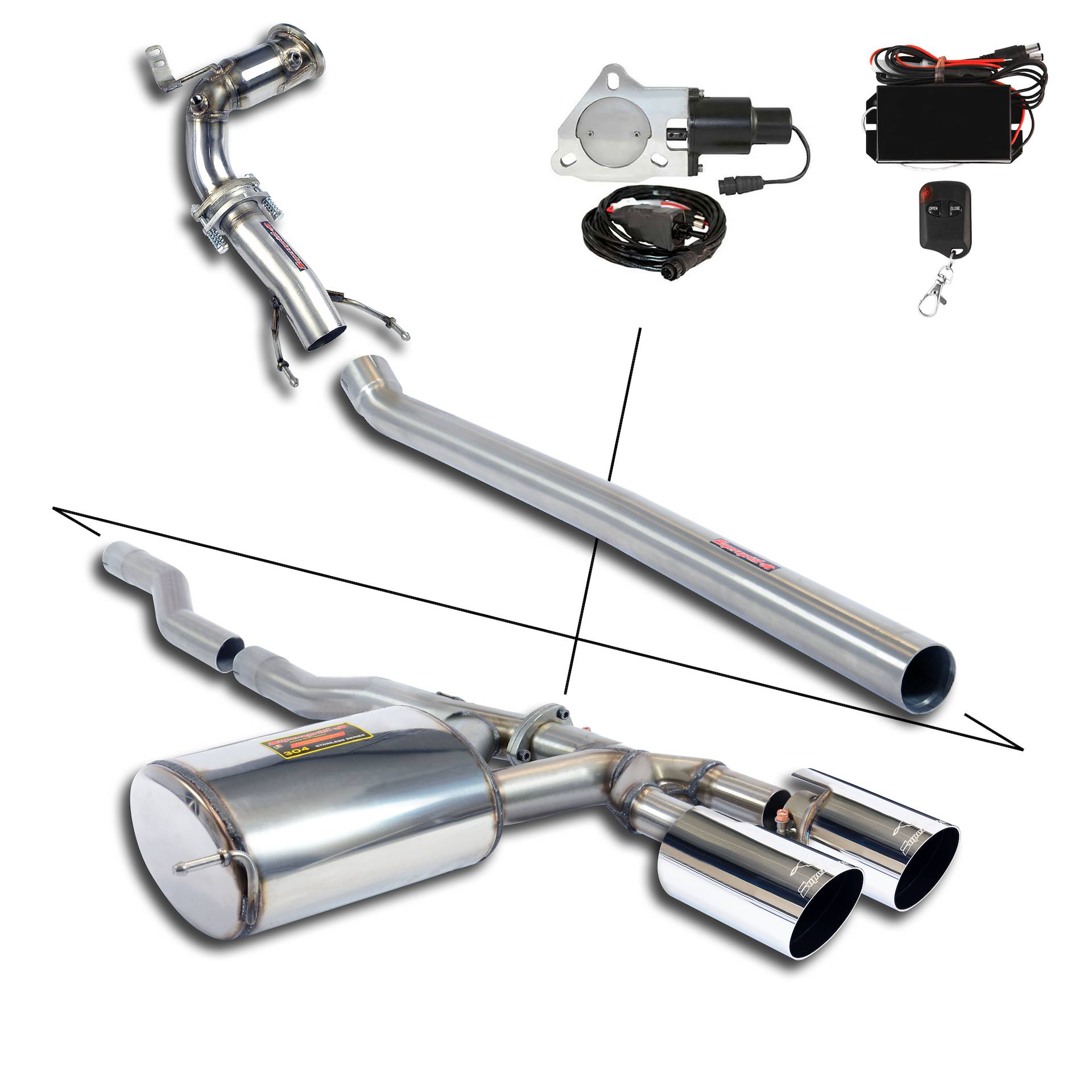 Track performance pack with valve 